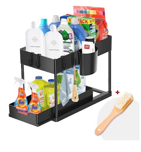 Tier under sink storage - 2-tier,