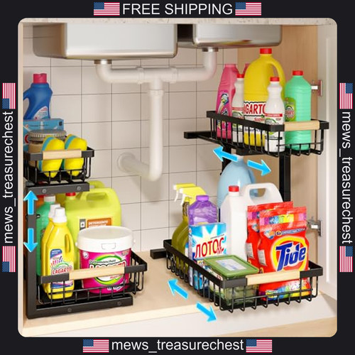 Under sink organizer - 2, pack