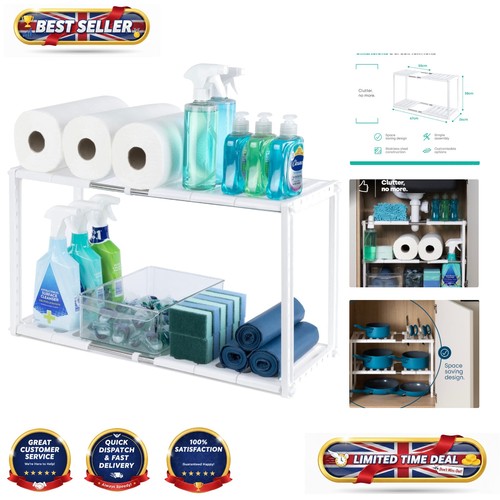 Extendable two tier under - under, sink