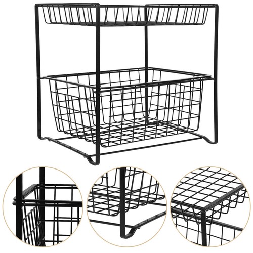 Space saving black iron under - space,