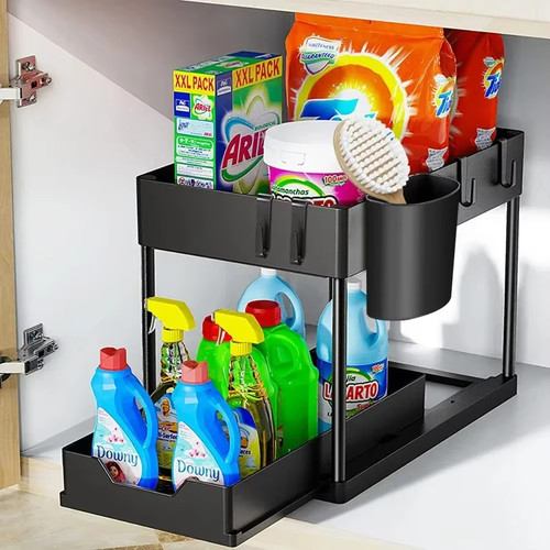 Tier under sink - storage, rack