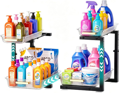 2pcs under sink storage - sink,