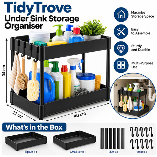 Tidytrove under sink storage - under,