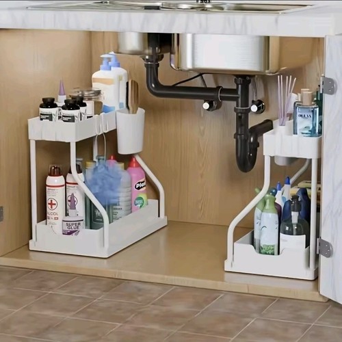 Tier under sink organizer - under,
